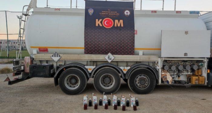 Tankerde 22 bin litre kaçak akaryakıt ele geçirildi