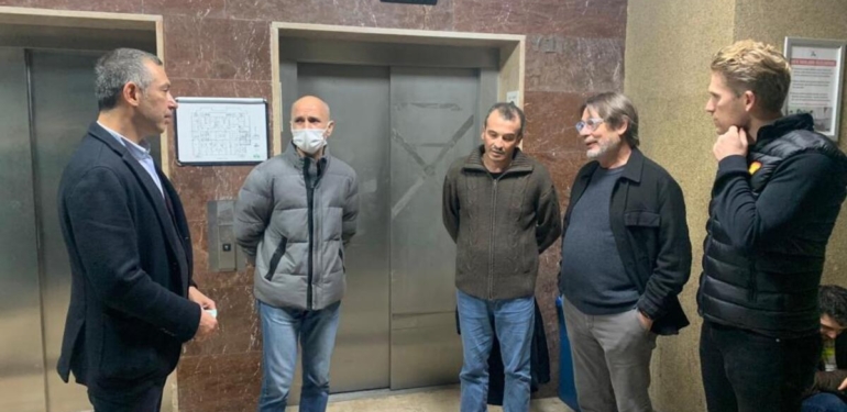 Göztepe Başkanı Rasmus Ankersen'den yaralanan taraftara ziyaret