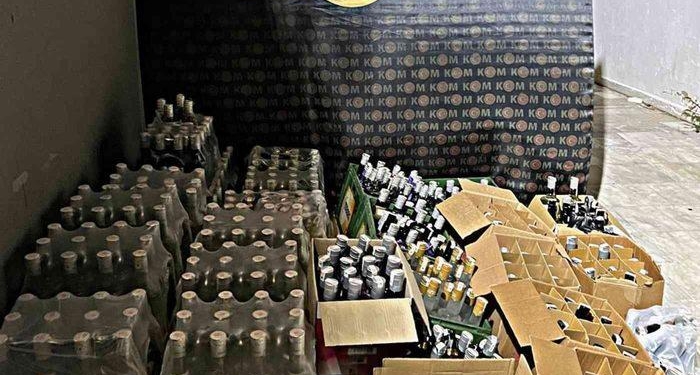 Muğla’da yeni yıl öncesi sahte ve kaçak alkol operasyonu