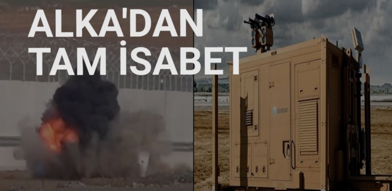 Milli Lazer Sistemi ALKA hedefi tam isabetle vurdu