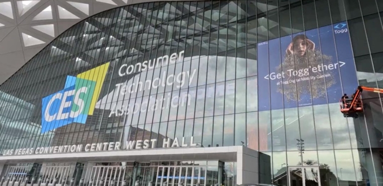Togg, CES 2023’te boy gösterecek: Fuarın girişine dev reklam