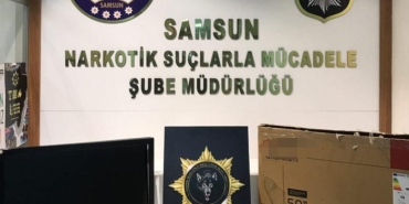 samsun’da-kargoyla-gonderilen-televizyonun-icine-zulalanmis-uyusturucu-ele-gecirildi