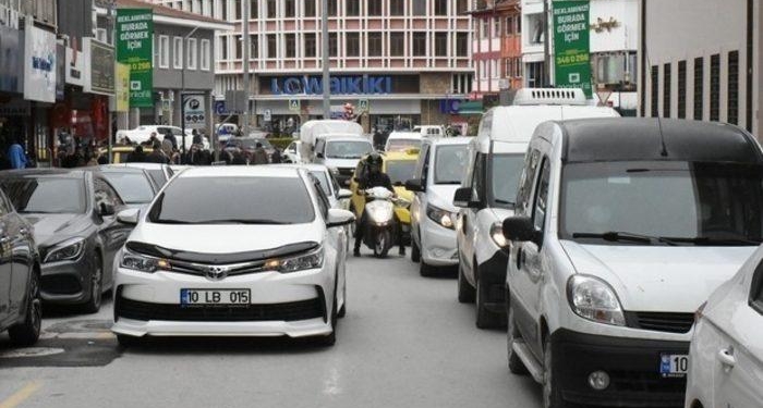 Balıkesir’de trafiğe kayıtlı araç 545 bin oldu