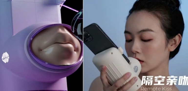 Artık uzaktayken de sevgilinizle öpüşebilirsiniz: Dudak ısısını ve hareketlerini eş zamanlı ileten icat