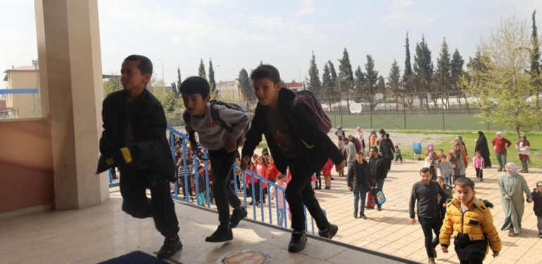 Kahramanmaraş’ta okullarda yeniden eğitime başlandı