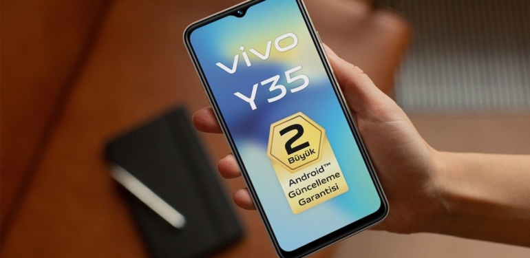 Türkiye’de üretilen vivo Y35 2 büyük android güncelleme garantisi veriyor