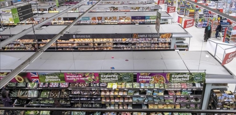 İngiltere’de gıda fiyatlarındaki artış 45 yılın zirvesinde