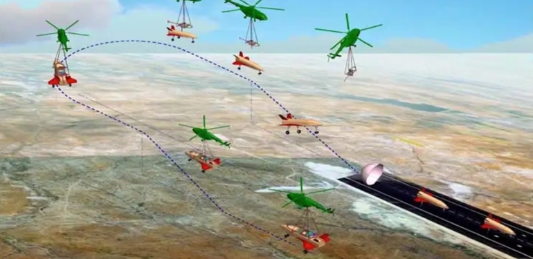 Hindistan’da helikopterden bırakılan yeniden kullanılabilir fırlatma aracı başarıyla indi