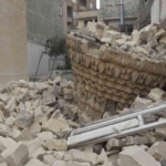 kilis’te-depremde-agir-hasar-alan-minare-kontrollu-sekilde-yikildi