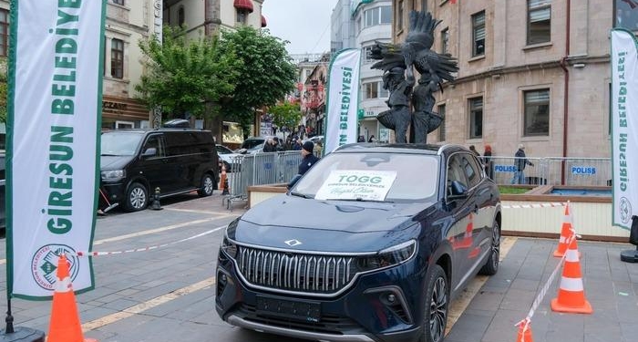 Yerli otomobil Togg, Giresun Belediyesi filosuna katıldı