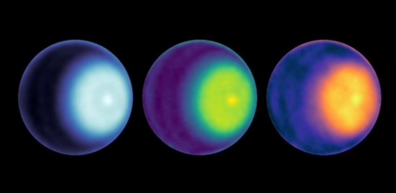 NASA, Uranüs’ün kuzey kutbunda dönen bir siklonu ilk defa görüntüledi
