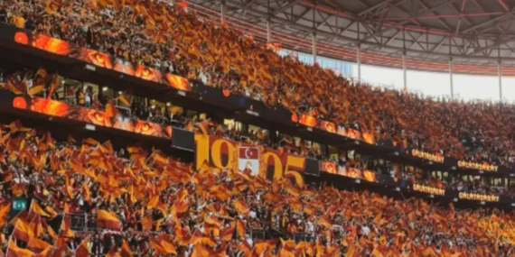 Galatasaray-Fenerbahçe biletleri - RAMS Park tribünlerinde Galatasaray taraftarları